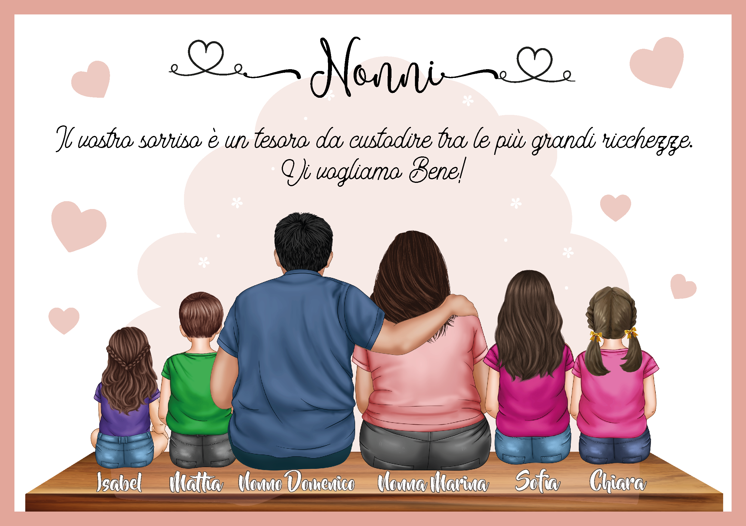 Quadretto nonni personalizzato, possibilità ...